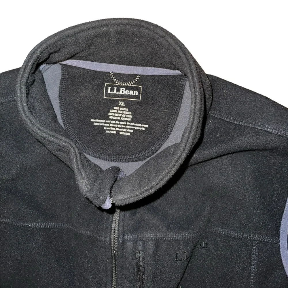 L.L. Bean Fleece Sleeveless Vest in Black Men’s Size XL - Picture 4 of 5
